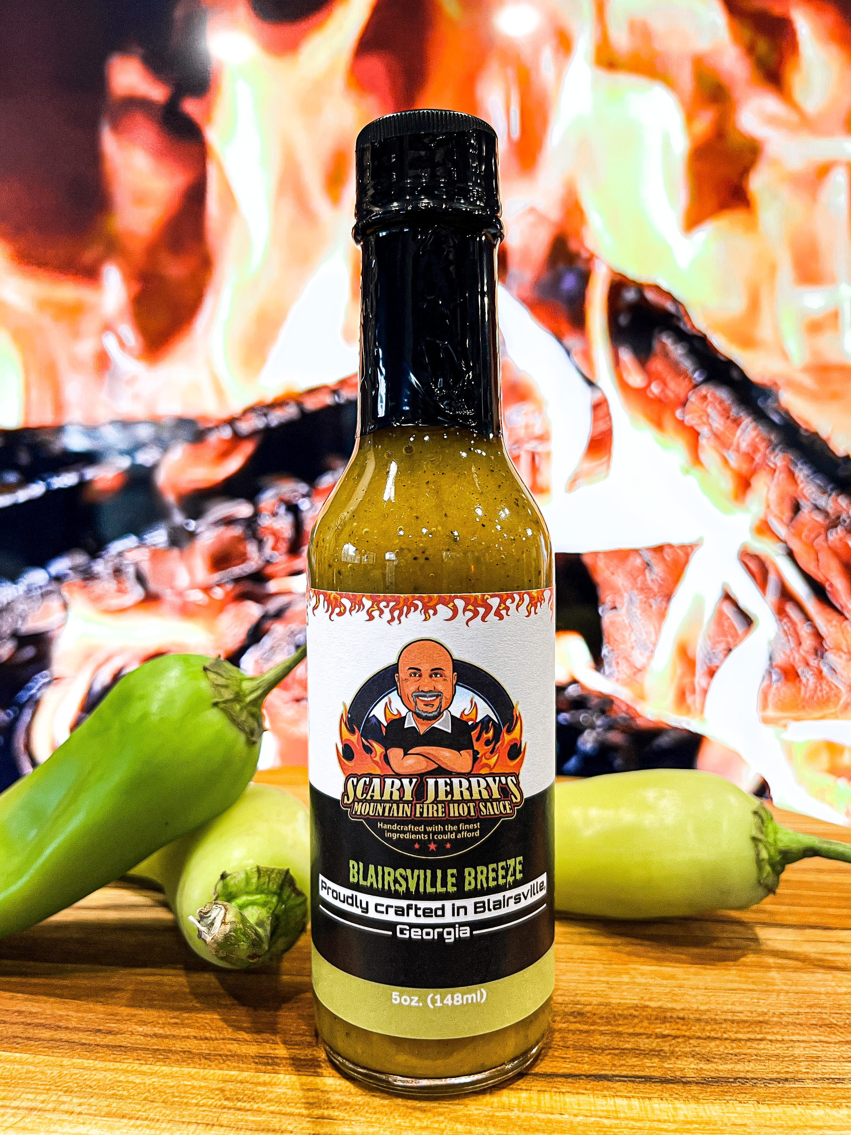 Blairsville Breeze Hot Sauce – Scary Jerry's Mountain Fire Hot Sauce
