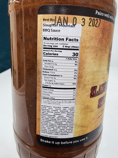 Slaughter Mountain Spicy BBQ Sauce
