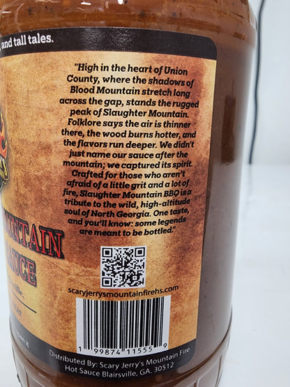 Slaughter Mountain Spicy BBQ Sauce