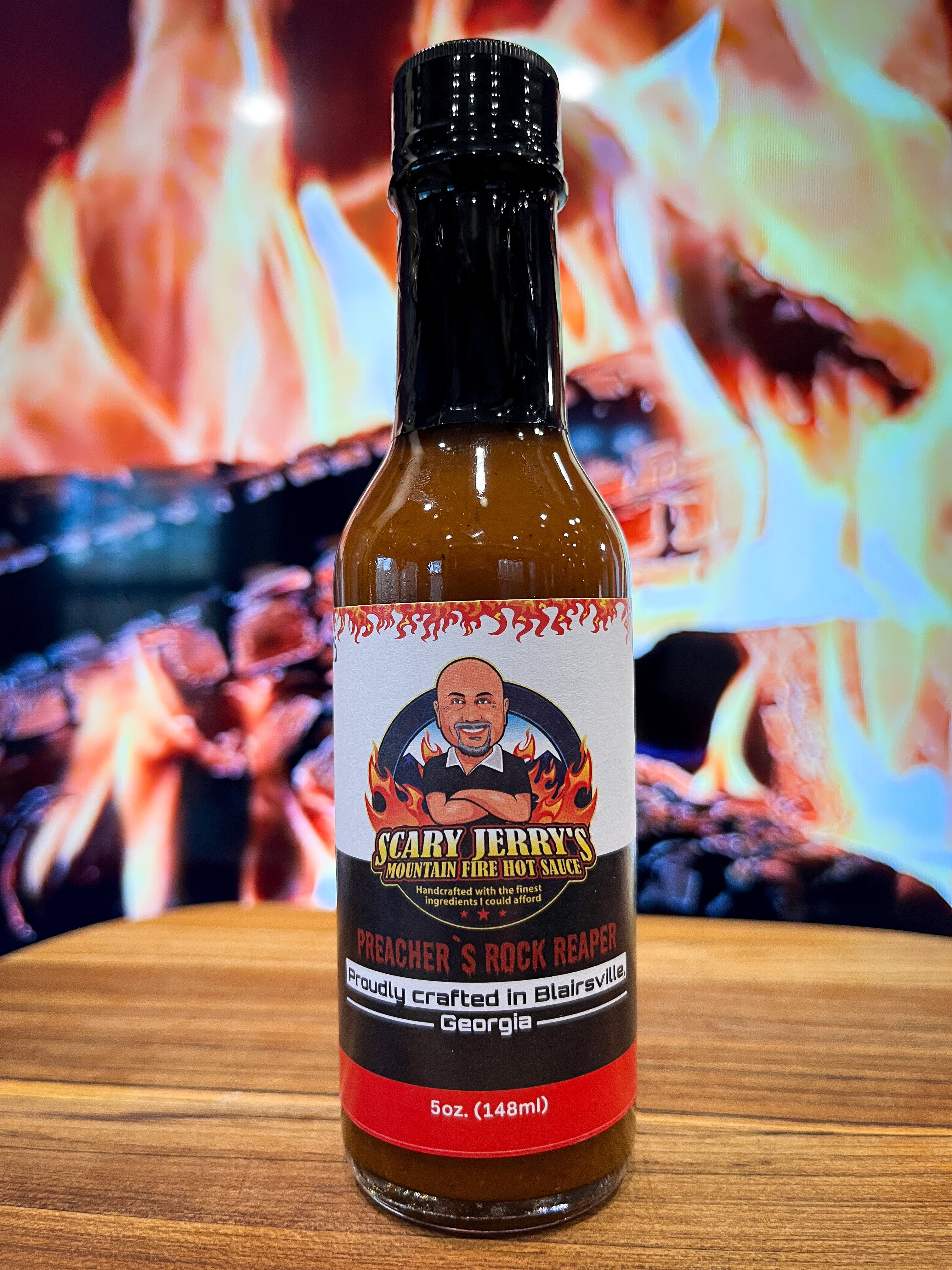 Preacher's Rock Reaper Hot Sauce – Scary Jerry's Mountain Fire Hot