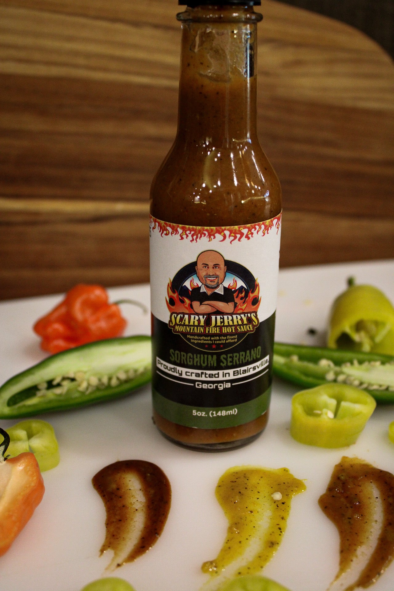 Sorghum Serrano Hot Sauce